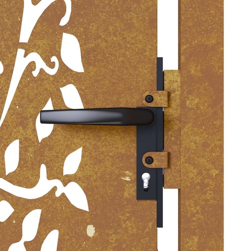 Casa si Gradina - Gradina si terasa - Garduri, panouri si accesorii - Poarta pentru gradina, 105x155 cm, otel corten, model copac - Infinity.ro