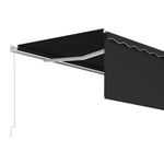 Casa si Gradina - Gradina si terasa - Umbrele si pavilioane - Umbrele - Copertina retractabila manual cu stor, antracit, 4,5x3 m - Infinity.ro
