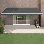 Casa si Gradina - Gradina si terasa - Umbrele si pavilioane - Umbrele - Copertina retractabila, antracit, 5x3 m, textil si aluminiu - Infinity.ro