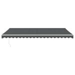 Casa si Gradina - Gradina si terasa - Umbrele si pavilioane - Umbrele - Copertina retractabila, antracit, 5x3 m, textil si aluminiu - Infinity.ro