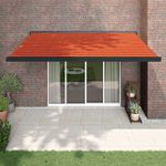 Casa si Gradina - Gradina si terasa - Umbrele si pavilioane - Umbrele - Copertina retractabila portocaliu/maro 4x3 m, textil/aluminiu - Infinity.ro