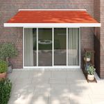 Casa si Gradina - Gradina si terasa - Umbrele si pavilioane - Umbrele - Copertina retractabila portocaliu/maro 3x2,5 m, textil/aluminiu - Infinity.ro