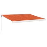 Casa si Gradina - Gradina si terasa - Umbrele si pavilioane - Umbrele - Copertina retractabila portocaliu/maro 3x2,5 m, textil/aluminiu - Infinity.ro