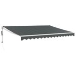 Casa si Gradina - Gradina si terasa - Umbrele si pavilioane - Umbrele - Copertina retractabila automata, antracit, 5x3 m - Infinity.ro