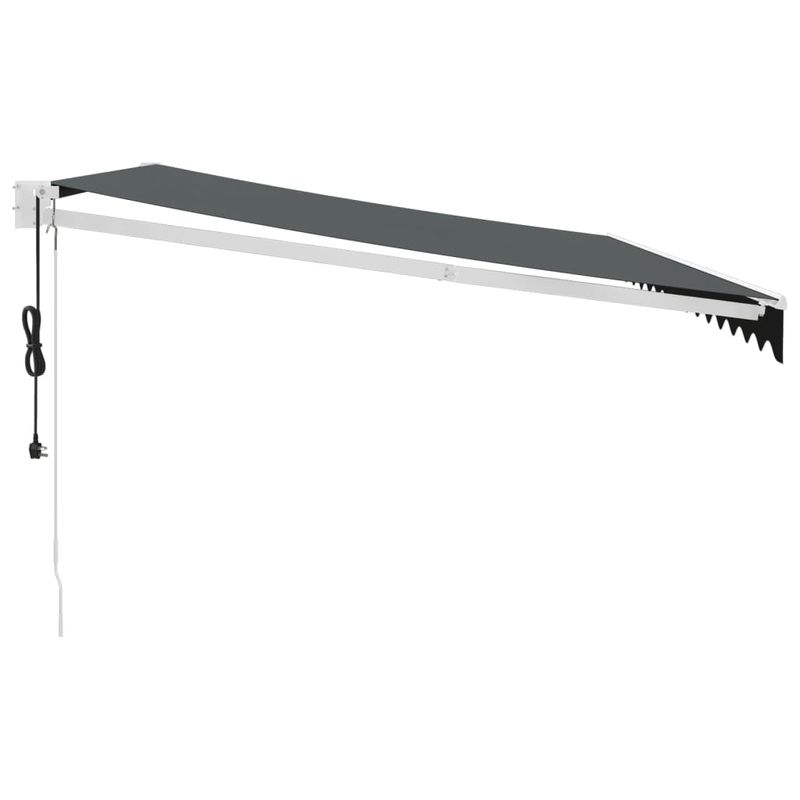 Casa si Gradina - Gradina si terasa - Umbrele si pavilioane - Umbrele - Copertina retractabila automata, antracit, 5x3 m - Infinity.ro