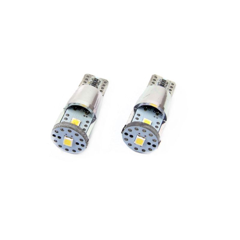 Auto si Moto - Electrice auto - Iluminare si semnalizare - Becuri auto - Set becuri auto cu LED CANBUS compatibil T10e W5W 3 SMD ALU Alb 12V/24V, destinat competitiilor auto sau off-road - Infinity.ro