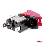 Auto si Moto - Electrice auto - Alte accesorii electrice auto - Comutator iluminat (intrerupator) cu protectie, destinatie auto, moto, ATV, SSV, Off-Road, model "TOP GUN", tensiune 12V - 24V, culoare rosie - Infinity.ro
