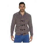 Fashion, accesorii si bijuterii - Barbati - Imbracaminte - Pulovere barbati - Pulover pentru barbati cu buzunare laterale, maro, XL - Infinity.ro