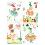 Jucarii, Copii si Bebe - Jucarii si jocuri - Jucarii & jocuri educative - Seturi de artizanat - Joc creativ cu stampile Fete flori, Djeco - Infinity.ro