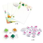 Jucarii, Copii si Bebe - Jucarii si jocuri - Jucarii & jocuri educative - Seturi de artizanat - Joc creativ cu stampile Fete flori, Djeco - Infinity.ro