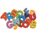 Jucarii, Copii si Bebe - Jucarii si jocuri - Jucarii & jocuri educative - Jucarii interactive - 38 Litere magnetice colorate pentru copii - Infinity.ro