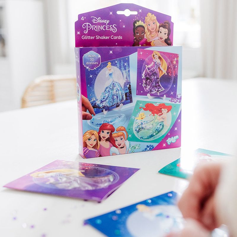 Jucarii, Copii si Bebe - Jucarii si jocuri - Jucarii & jocuri educative - Seturi de artizanat - Set creativ DIY, felicitari cu slipici Disney Princess - Infinity.ro