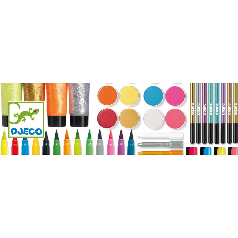 Jucarii, Copii si Bebe - Jucarii si jocuri - Jucarii & jocuri educative - Seturi pictura si desen - Guase Djeco, set cu 36 culori - Infinity.ro