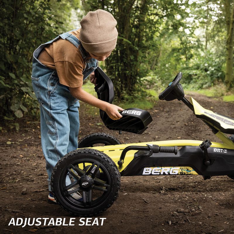 Jucarii, Copii si Bebe - Jucarii si jocuri - Jucarii de exterior - Masinute si vehicule pentru copii - Kart BERG Rally DRT Verde - volan sport si roti de viteza - Infinity.ro