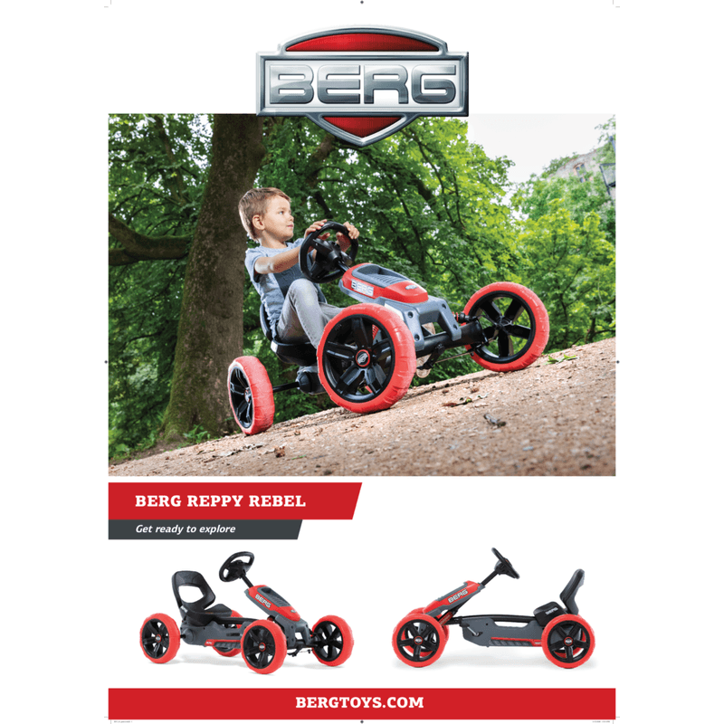 Jucarii, Copii si Bebe - Jucarii si jocuri - Jucarii de exterior - Masinute si vehicule pentru copii - Kart BERG Reppy Rebel - Infinity.ro