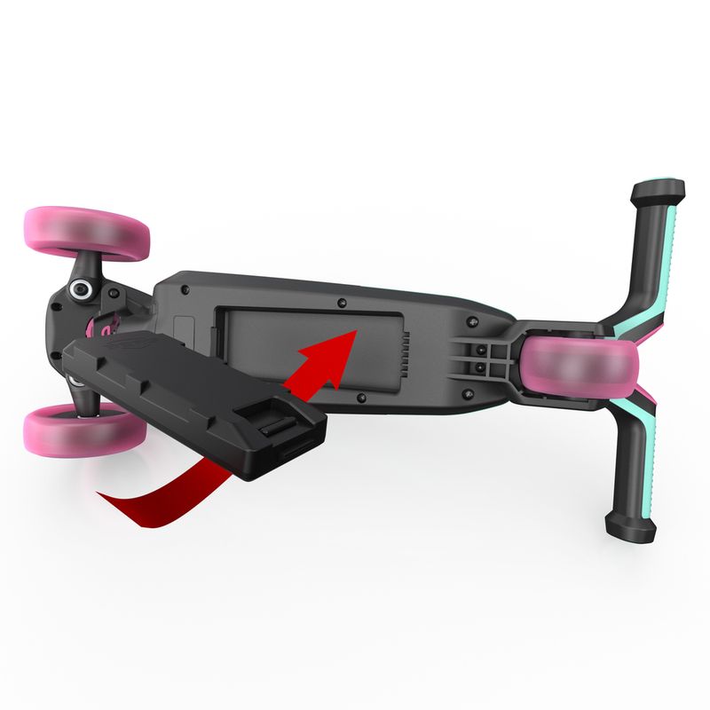 Jucarii, Copii si Bebe - Jucarii si jocuri - Jucarii de exterior - Masinute si vehicule pentru copii - Trotineta BERG Nexo Rosu Pliabila cu Lumini si Magnet - Infinity.ro