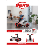 Jucarii, Copii si Bebe - Jucarii si jocuri - Jucarii de exterior - Masinute si vehicule pentru copii - Kart BERG GO 2 SparX Rosu - Infinity.ro