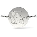 Fashion, accesorii si bijuterii - Femei - Bijuterii femei - Bratari femei - Bratara cu lantisor din argint model Capricorn - Infinity.ro