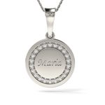 Fashion, accesorii si bijuterii - Femei - Bijuterii femei - Coliere femei - Colier din argint model Magic Coin Cristale - Infinity.ro