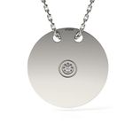Fashion, accesorii si bijuterii - Femei - Bijuterii femei - Coliere femei - Lantisor cu pandantiv din argint model Cercul polar - Infinity.ro