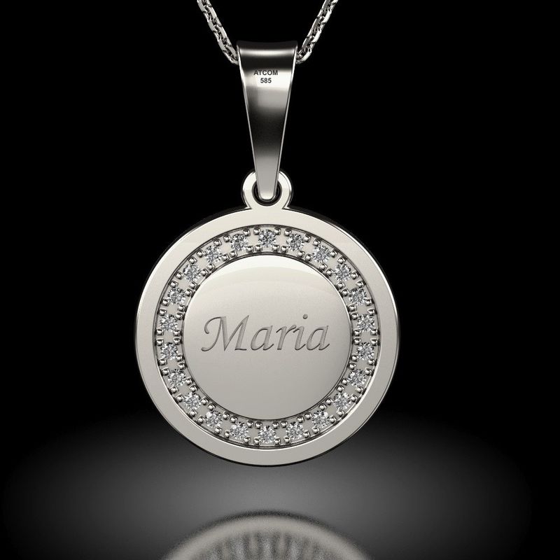 Fashion, accesorii si bijuterii - Femei - Bijuterii femei - Coliere femei - Colier din argint model Magic Coin Cristale - Infinity.ro