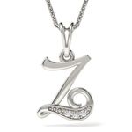 Fashion, accesorii si bijuterii - Femei - Bijuterii femei - Coliere femei - Colier din argint cu pandantiv Initiala Z - Infinity.ro