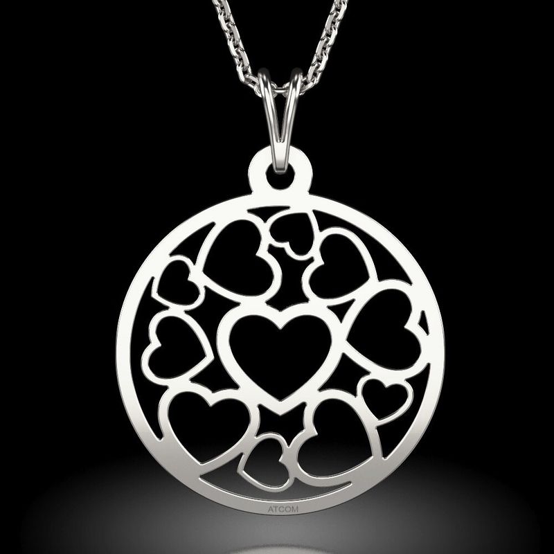 Fashion, accesorii si bijuterii - Femei - Bijuterii femei - Coliere femei - Lant cu pandantiv din argint model Cuore - Infinity.ro