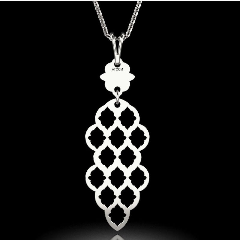 Fashion, accesorii si bijuterii - Femei - Bijuterii femei - Coliere femei - Lant cu pandantiv din argint model 62 - Infinity.ro