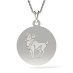 Fashion, accesorii si bijuterii - Femei - Bijuterii femei - Coliere femei - Lantisor cu pandantiv din argint model Berbec - Infinity.ro