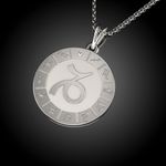 Fashion, accesorii si bijuterii - Femei - Bijuterii femei - Coliere femei - Lantisor cu pandantiv din argint model Capricornus - Infinity.ro