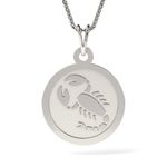 Fashion, accesorii si bijuterii - Femei - Bijuterii femei - Coliere femei - Lantisor cu pandantiv din argint model Talisman Scorpion - Infinity.ro