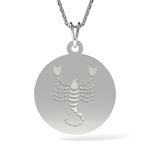 Fashion, accesorii si bijuterii - Femei - Bijuterii femei - Coliere femei - Lantisor cu pandantiv din argint model Scorpion - Infinity.ro