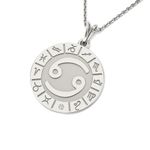 Fashion, accesorii si bijuterii - Femei - Bijuterii femei - Coliere femei - Lantisor cu pandantiv din argint model Cancer - Infinity.ro