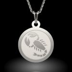 Fashion, accesorii si bijuterii - Femei - Bijuterii femei - Coliere femei - Lantisor cu pandantiv din argint model Talisman Scorpion - Infinity.ro