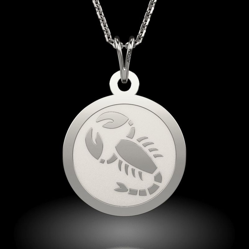 Fashion, accesorii si bijuterii - Femei - Bijuterii femei - Coliere femei - Lantisor cu pandantiv din argint model Talisman Scorpion - Infinity.ro