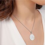 Fashion, accesorii si bijuterii - Femei - Bijuterii femei - Coliere femei - Lantisor cu pandantiv din argint model Cancer - Infinity.ro