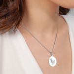 Fashion, accesorii si bijuterii - Femei - Bijuterii femei - Coliere femei - Lantisor cu pandantiv din argint model Berbec - Infinity.ro