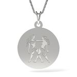 Fashion, accesorii si bijuterii - Femei - Bijuterii femei - Coliere femei - Lantisor cu pandantiv din argint model Gemeni - Infinity.ro
