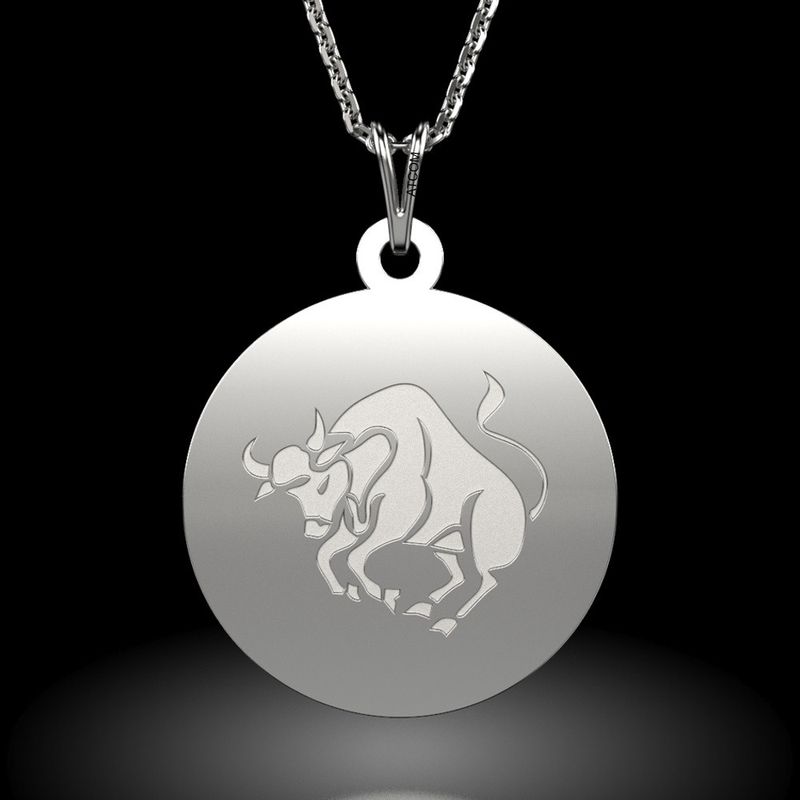 Fashion, accesorii si bijuterii - Femei - Bijuterii femei - Coliere femei - Lantisor cu pandantiv din argint model Taur - Infinity.ro