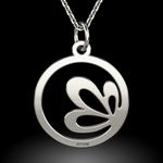 Fashion, accesorii si bijuterii - Femei - Bijuterii femei - Coliere femei - Lantisor cu pandantiv din argint model Floare de lotus - Infinity.ro