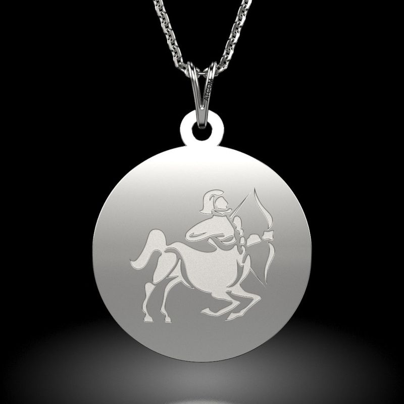 Fashion, accesorii si bijuterii - Femei - Bijuterii femei - Coliere femei - Lantisor cu pandantiv din argint model Sagetator - Infinity.ro