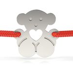 Fashion, accesorii si bijuterii - Femei - Bijuterii femei - Bratari femei - Bratara din argint model Ursulet cu inimioara - Infinity.ro