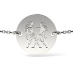 Fashion, accesorii si bijuterii - Femei - Bijuterii femei - Bratari femei - Bratara cu lantisor din argint model Gemeni - Infinity.ro