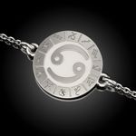 Fashion, accesorii si bijuterii - Femei - Bijuterii femei - Bratari femei - Bratara cu lantisor din argint model Cancer - Infinity.ro