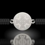 Fashion, accesorii si bijuterii - Femei - Bijuterii femei - Bratari femei - Bratara din argint cu snur model Ortodox 11 - Infinity.ro