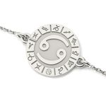 Fashion, accesorii si bijuterii - Femei - Bijuterii femei - Bratari femei - Bratara cu lantisor din argint model Cancer - Infinity.ro