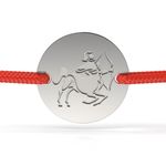 Fashion, accesorii si bijuterii - Femei - Bijuterii femei - Bratari femei - Bratara din argint cu snur rosu model Sagetator - Infinity.ro