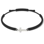 Fashion, accesorii si bijuterii - Femei - Bijuterii femei - Bratari femei - Bratara din argint cu snur model Ortodox 02 - Infinity.ro