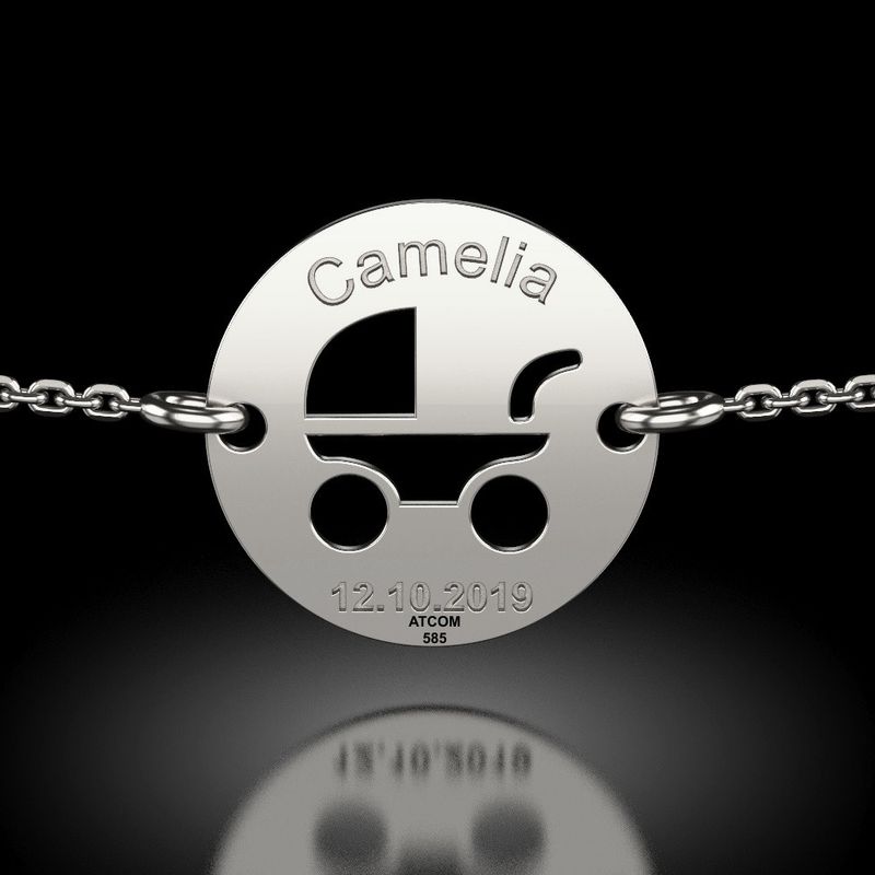 Fashion, accesorii si bijuterii - Femei - Bijuterii femei - Bratari femei - Bratara cu lantisor din argint model Bambino - Infinity.ro