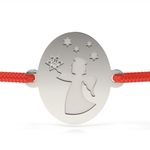 Fashion, accesorii si bijuterii - Femei - Bijuterii femei - Bratari femei - Bratara din argint cu snur model Ingerul Vestitor - Infinity.ro